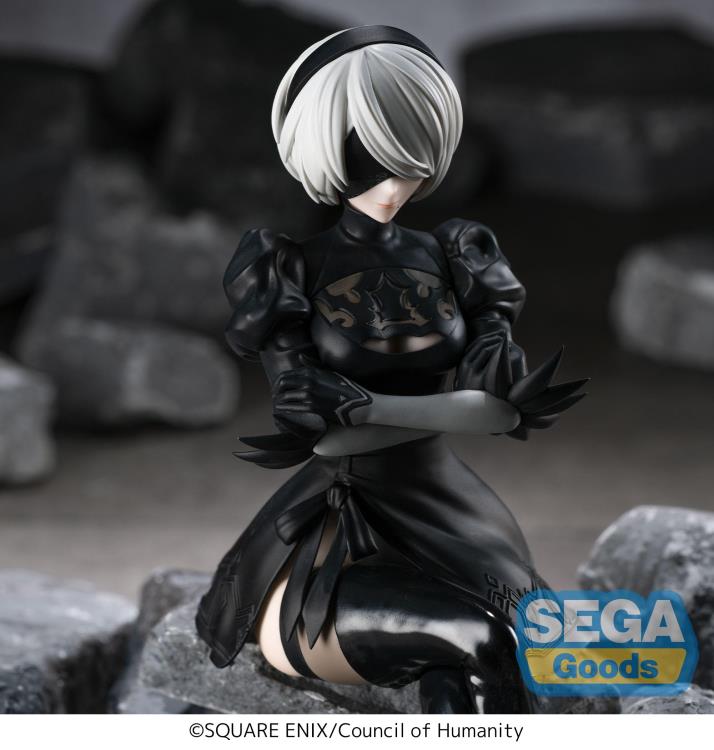 SEGA PREMIUM PERCHING FIGURE NIER: AUTOMATA VER.1. 1A 2B SEGA PREMIUM PERCHING FIGURE NIER: AUTOMATA VER.1. 1A 2B